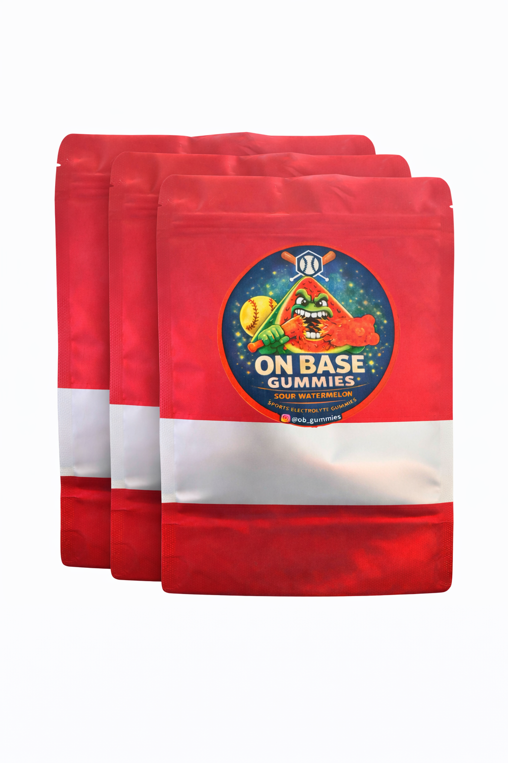 Sour Watermelon Electrolyte Gummies 3 pk